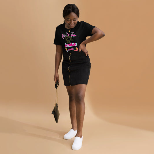 Women’s Graphic Tee | Custom Graphic T shirt | Girl’s Trip Aruba