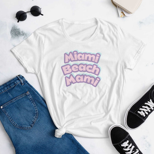 Miami Beach Mami Fitted T-shirt